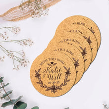 Cargar imagen en el visor de la galería, Cork Custom Coasters – Personalized &amp; Practical
