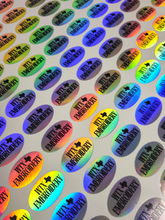 Load image into Gallery viewer, Holographic Branding Stickers – Let Your Logo Shine
