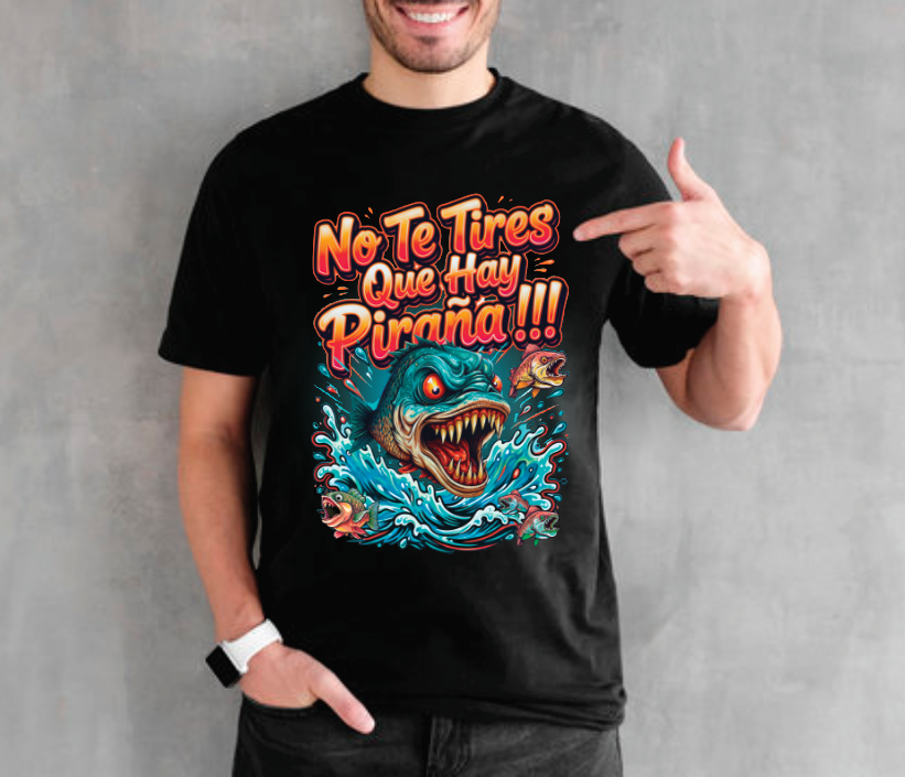 La Fruta Shirt - No Te Tire Que Hay Piraña TShirts (Unisex)