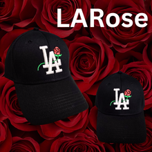 Cargar imagen en el visor de la galería, Sports Team LA Rose Hat – Floral Fan Edition (Optional Side Name Personalization)
