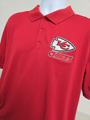Chiefs Polo Shirt Embroidered Soft Polyester - Premium TShirts & More