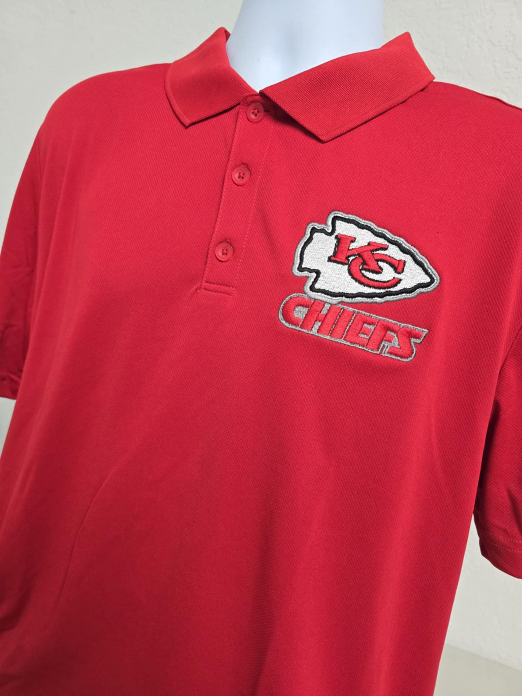 Chiefs Polo Shirt Embroidered Soft Polyester - Premium TShirts & More