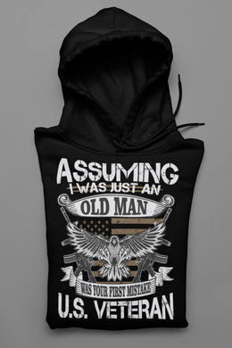 Assuming I Was Just An Old Man... Veteran Hoody - Premium TShirts & More