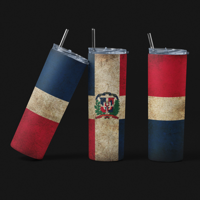 Dominican Republic 20oz Freedom Tumbler - Premium TShirts & More
