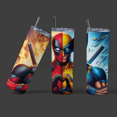 Deadpool & Wolverine 20oz Tumbler - Premium TShirts & More