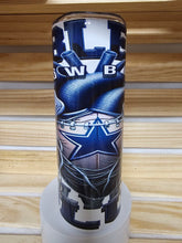 Load image into Gallery viewer, I Bleed Cowboys Blue 20oz Tumbler - Premium TShirts &amp; More
