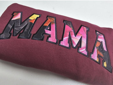 Mama Pattern Sweatshirt (Embroidery) - Premium TShirts & More