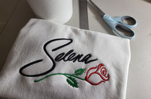 Cargar imagen en el visor de la galería, Selena Embroidered Sweatshirt Crewneck Embroidered Pullover

