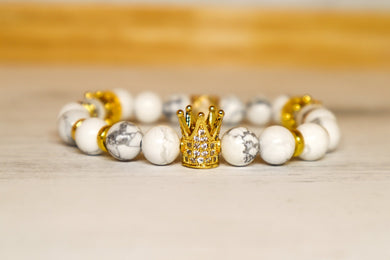 White Stone G Bracelet