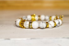 Load image into Gallery viewer, White Stone G Bracelet

