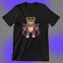 Load image into Gallery viewer, Purple BAGS T-Shirt Hustle Collection

