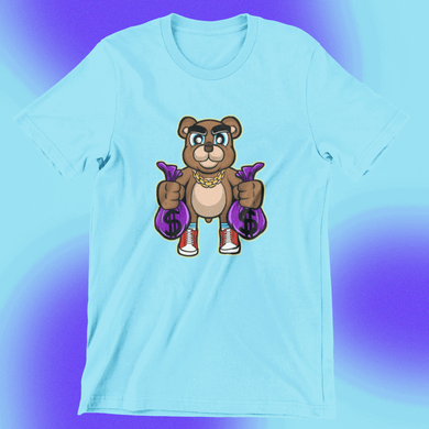Purple BAGS T-Shirt Hustle Collection
